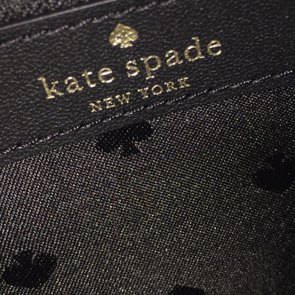 Kate Spade Warm Beige And Black Leather Wallet - Picture 6 of 9